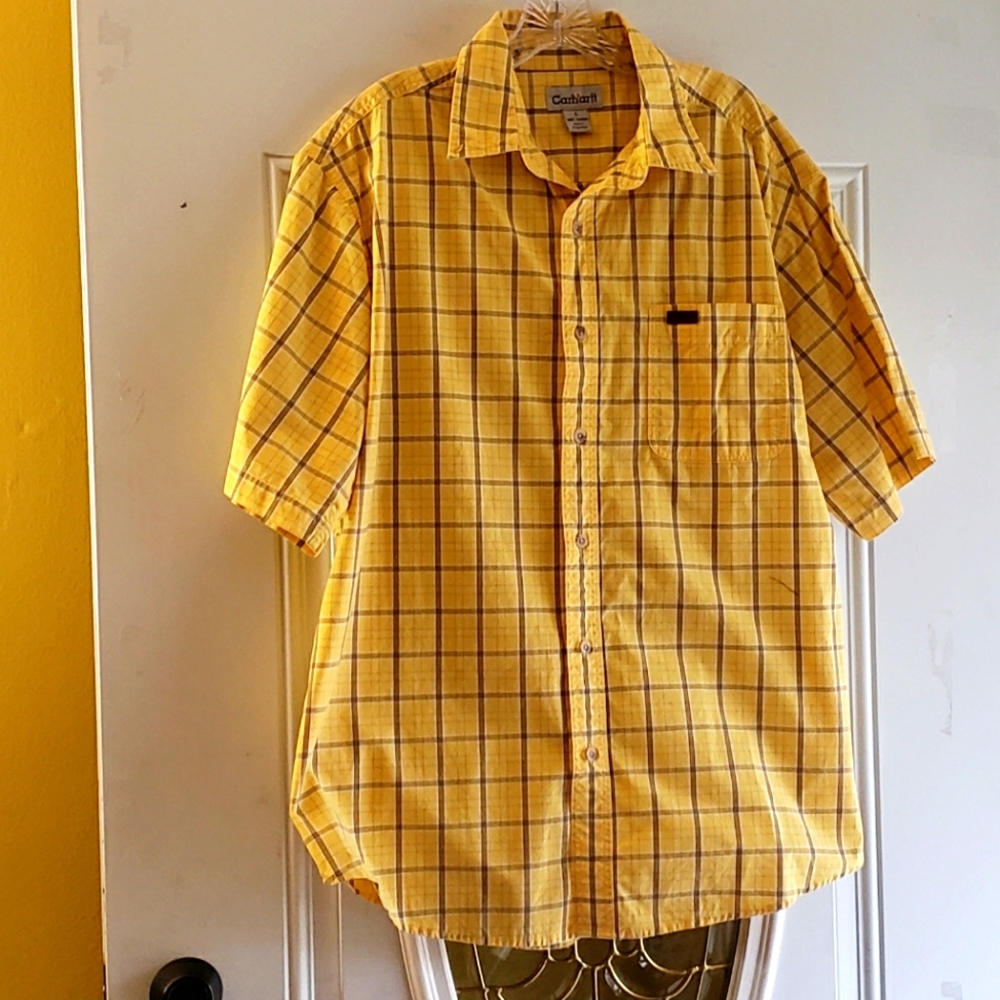 Carhartt plaid shirts for men size Large